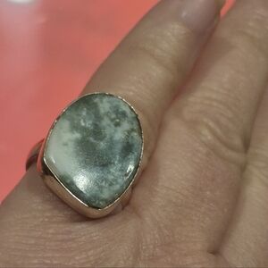 Agate Sterling Ring 7.5